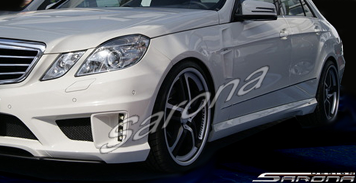Custom Mercedes E Class  Sedan Side Skirts (2010 - 2013) - $1190.00 (Part #MB-063-SS)